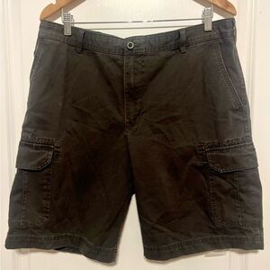 Izod Dark Gray Cargo Shorts - Size 36